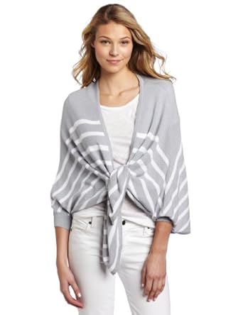 Design History Women's Stripe Open Cardigan Design History Women's Stripe Open Cardigan