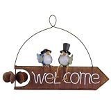 ブリキシリーズ ウォールオーナメントWELCOME サングラスのとり 4604