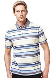 Blue Harbour Pure Cotton Multi-Striped Piqué Polo Shirt