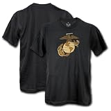 Rapid Dominance USMC, BLACK Mens 30 Single Military Graphic Tee,Tees,T Shirts (LARGE)