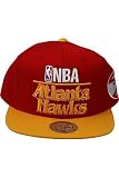 Mitchell And Ness NBA Media Day Atlanta Hawks Wool Snapback Hat Red. Size: