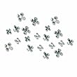 Umbra Wallflower Wall Decor Flowers, Set of 20, Chrome