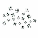 Umbra Wallflower Wall Decor Flowers, Chrome, Set of 20