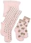 Country Kids Girls  2 Pack Fuzzy Dot Tight And Sock Combination, Pink, Pink, 6-7