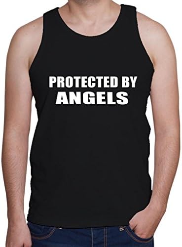 PROTECTED BY ANGELS Men's Tank Top Tee Shirt Top