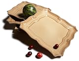 Pinzon Country Crafts Square Salad Plates, Set of 4, Cardamom