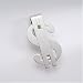 Polished Rhodium Finish Dollar Sign Money Clip,Silver Color