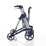 Active Walker 10 Wheel Rollator, Deluxe Set, Platinum Grey