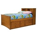 Bookcase Bed - Honey (Full)