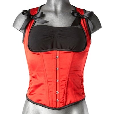 Hell Bunny Unterbrust-Korsage SOFIA CORSET red