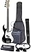 J. Reynolds JRPAK7B Bass Guitar Starter Package - Black