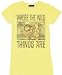 Junk Food Where the Wild Things Are Light Yellow Juniors/Ladies T-shirt Tee