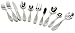 Cambridge Colton Sand 45-Piece Flatware Set, Service for 8