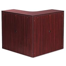 Alera VA294242MY Valencia Series 42 by 42 by 36-Inch Corner Open Storage Hutch, Mahogany