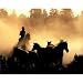 Cowboy (Horse Roundup) Art Poster Print - 16x20
