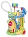 PlayGo 3080 - 10-teiliger Putztrolley mit batteriebetriebenem Staubsauger Haushaltsspielzeug