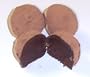 Scott's Cakes Cocoa Covered Dark and White Chocolate Truffles in a 1 Pound Poinsettia Box