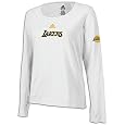 Lakers adidas Women`s NBA Long Sleeve Logo Tee