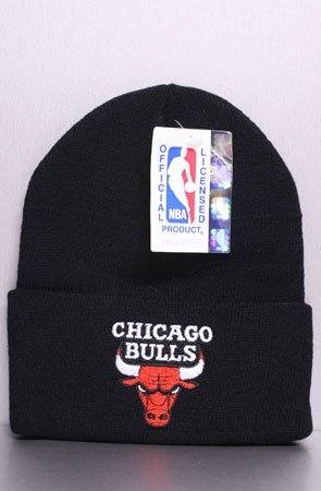 Vintage Deadstock Chicago Bulls Beanie (Blk),Hats for Unisex, One Size,Black