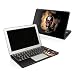 Flaming Skull Design Protector Skin Decal Sticker for Apple MacBook Pro 15 inch (SEPARATE TRACKPAD button, released in Jan 2006)
