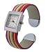 Geneva Women's Platinum Cuff Wrist Bangle Watch