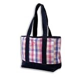 Levi's Girls 2-6x Denim Plaid Tote Bag,Pink,One Size