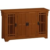 Craftsman Lowboy W/ Four Doors 48"w Dark Oak