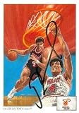 Rony Seikaly Autographed/Hand Signed Basketball card (Miami Heat) 1991 Upper Deck Collectors Choice