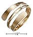 12 Karat Gold Filled High Polish Wrap Around Bypass Ring