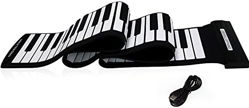 Andoer USB 88 Keys MIDI Roll up Electronic Piano Keyboard Silicone Flexible Professional With Magic Smart Cleaning Cloth