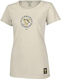 Pittsburgh Penguins -Putty- Junior's Distressed Vinatge Logo Garment Washed Baby Doll Tee