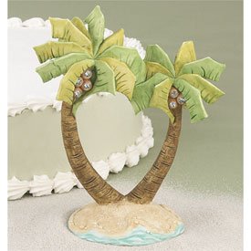 tropical wedding cake topper
