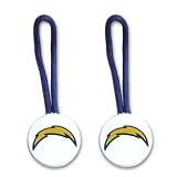 San Diego Chargers Zipper Pull Charm Tag Set Luggage Pet Id Nfl