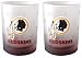 Washington Redskins Frosted Rocks Glass (13.5-Ounce, Set of 2)