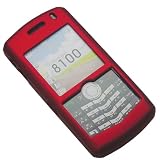 Blackberry 8100 Pearl Crystal Protective Case Rubberized (Red) - Image Brand