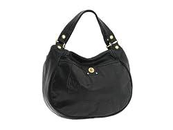 Marc by Marc Jacobs Totally Turnlock Jude Leather Satchel Shoulder Hobo Bag Purse Black