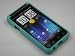 TURQUOISE Hard Rubber Feel Plastic Case for HTC EVO 3D (SPRINT) [In Twisted Tech Retail Packaging]