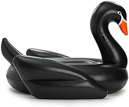 Becager Giant Inflatable Black Swan Pool Float 76"(190cm)