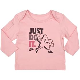 Nike Infants Long Sleeve T-Shirt (18 - 24 Months, Pink)