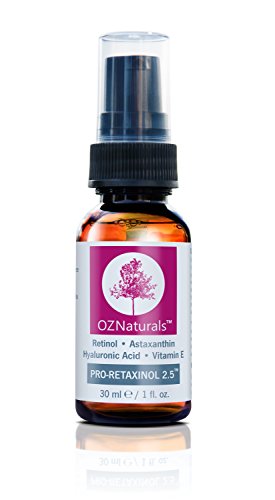 OZNaturals Retinol Serum - The Most Effective Anti Wrinkle, Anti Aging Serum Contains Professional Strength Retinol + Astaxanthin + Vitamin E. Get The Dramatic Youthful Results You ve Been Looking For!