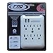 RND Charging station with 6 AC Outlets and 2 USB ports(2.4 Amps) with Surge Protector for iPhone, iPad, Samsung Galaxy, Tablets & More (white)-Retail packaging