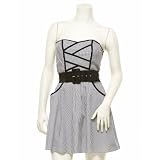 2b Contrast Belted Flair Dress