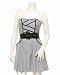 2b Contrast Belted Flair Dress