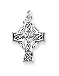 Sterling Silver Antiqued Celtic Cross
