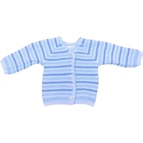 Premature Early Baby Clothes Striped Cardigan 3.5 - 7.5lb