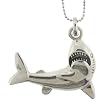 Shark Pendant with 1.2mm Ball Chain 16 to 18" Adjustable Necklace