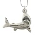 Shark Pendant with 1.2mm Ball Chain 16 to 18" Adjustable Necklace