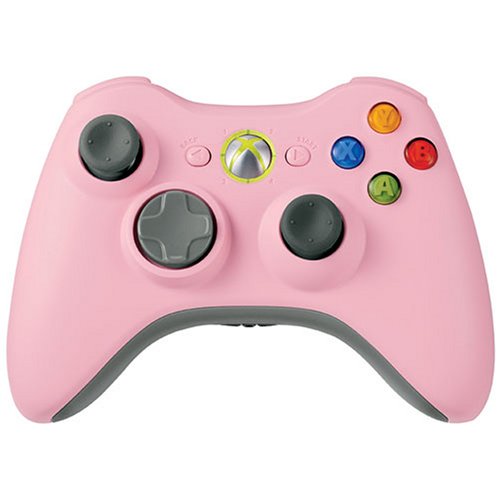 Childrens Toyshop  Video Games : Xbox 360 Wireless Controller Pink