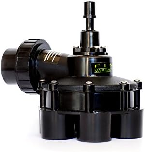 Fimco Manufacturing Standard 6-Outlet Irrigation Indexing Valve, 1.25-Inch, Black
