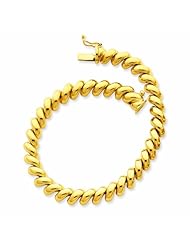 14K Gold San Marco Bracelet 7 Inches